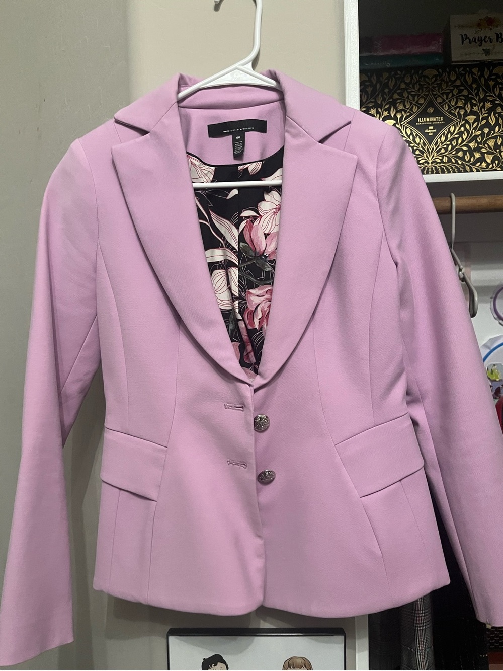White House Black Market Lilac Purple Blazer